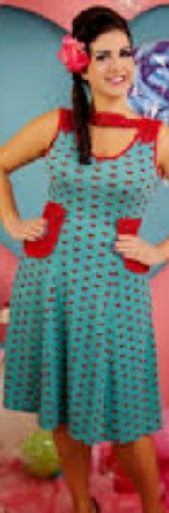 Voodoo Vixen Hearts Dress sz XL - Picture 5 of 6
